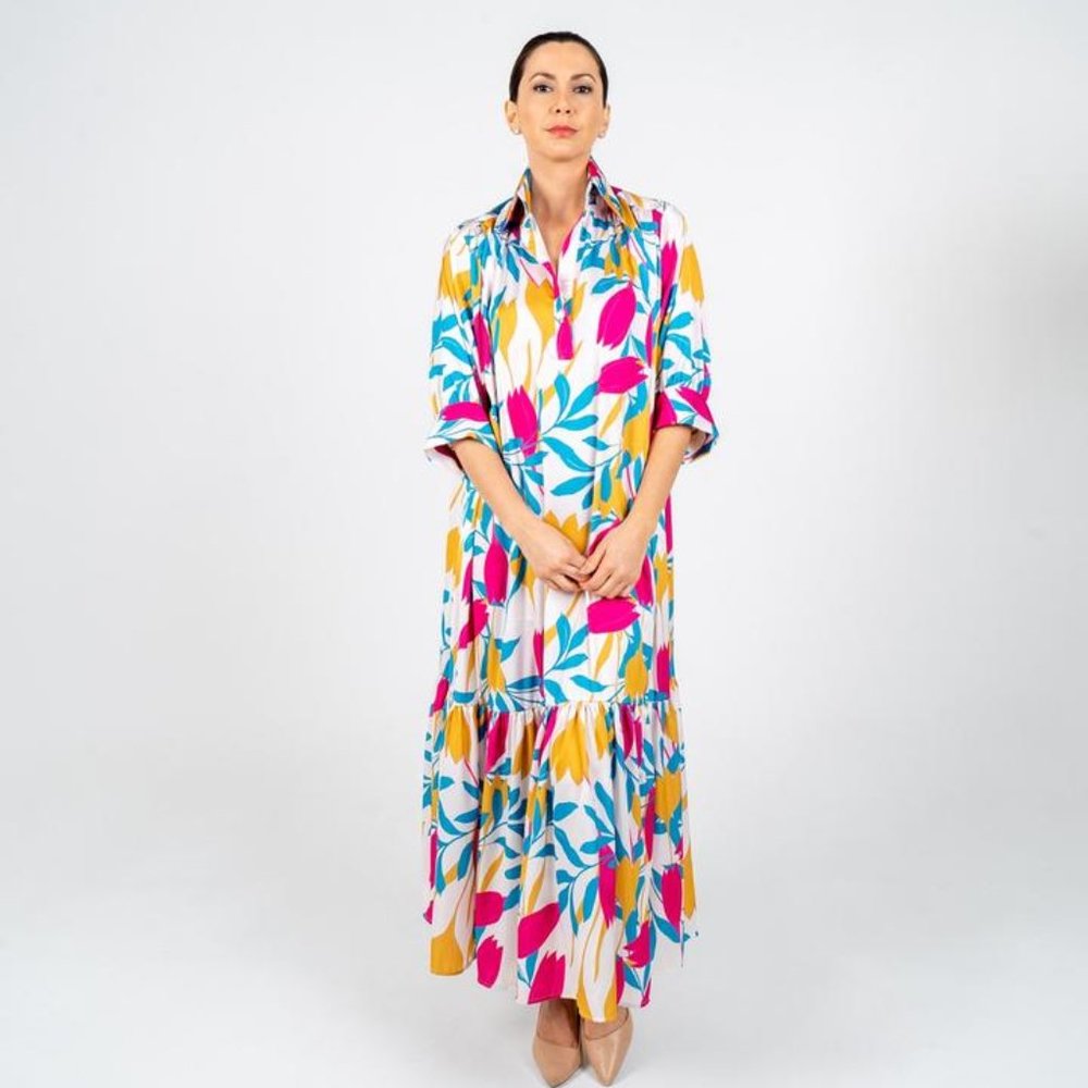 Summer Long Dress White One Size